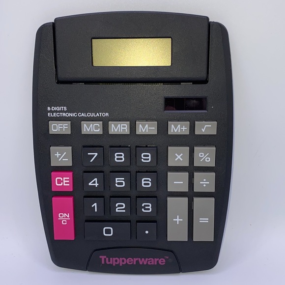 Tupperware Electronic Calculator Solar 8 Digits Sales Rep - Picture 4 of 4
